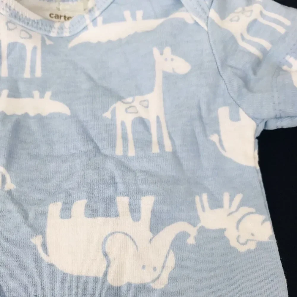 NWOT Carters Baby Boy One Piece‎ Clothes Size 12M Zoo Animals